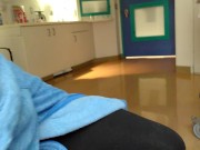 Preview 5 of Hospital visitors give a quick blowjob, horny teen.