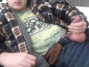 Preview 3 of Soft to Hard! Cock and Balls hanging out of my Jeans to show off!
