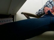 Preview 5 of MASTURBATE AT WORK: DAY 3 CASUAL DAY.tight jeans.tight pussy