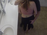Preview 2 of Thick girl fucked on the counter from front and behind