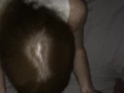 Preview 1 of Slut wife sucking husband cock hard (good sextape with creampie)