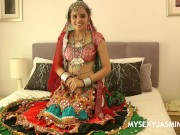 Preview 5 of Indian College Girls Jasmine Mathur In Gujarati Garba Dance Stripping Naked