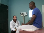 Preview 2 of ExtraBigDicks Scary Str8 Big Black Dick Visits His Doctor