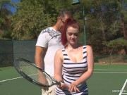 Preview 5 of 800DAD - PAWG Jaye Rose Slam Fucked on Tennis Court