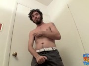 Preview 1 of Sexy and hairy thug Samuel Phatom jerking off for jizz