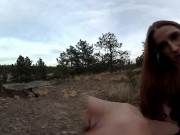 Preview 5 of Giantess Makes Boss Serve Her In Public Until Orgasm! freckledRED 360 VR HD