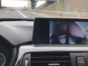 Preview 3 of Horny girl play with herself during the ride
