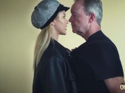 Preview 5 of Old Man Dominated by sexy hot babe in old young femdom hardcore fucking