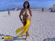 Preview 2 of BANGBROS - Puerto Rican Jazmyn Shows Off Her Big Tits & Ass On Beach
