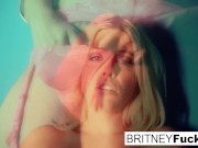 Preview 2 of Britney's Blue Wall Masturbation