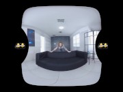 Preview 3 of After peeing her pants Foxie strips out of them in vr porn movie