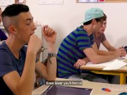Preview 3 of Slutty HighSchool Boys -Ep 1 - Doryann Marguet Ryan Marchal & Fabien Cortes