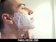 Preview 1 of 🔥FamilyDick - Shy Son Get Taught By Daddy to Shave