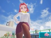 Preview 5 of Gal*Gun 2 Teacher Footjob & Ballbusting