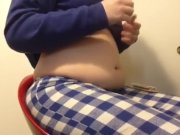 Preview 6 of Chubby girl stuffs belly with junk food