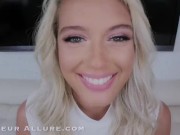 Preview 1 of Amateur Allure Athena Palomino Busty Blonde Gets Banged and Swallows Cum