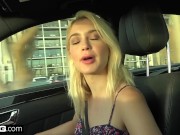 Preview 2 of Barely legal Anastasia Knight gets creampied in a car