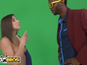 Preview 4 of BANGBROS - Abella Danger Struggles To Act And Then Takes A Big Black Dick