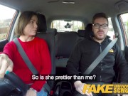 Preview 6 of Fake Driving School Jealous learner with great tits wants hard fucking
