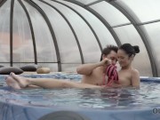 Preview 3 of OLD4K. Fucking a hot young chick in jacuzzi