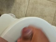Preview 3 of More jacking off in the bathroom....great cumshot