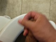 Preview 6 of More jacking off in the bathroom....great cumshot