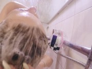 Preview 1 of Fit Couple during steamy hot fucking in the shower