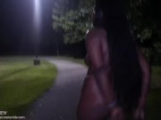 Preview 1 of Late Night Public Park Masturbation