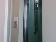 Preview 1 of Elevator cumshot, almost caught! RISKY AS FUCK!