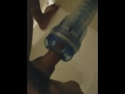 Preview 2 of Fucking Fleshlite Turbo In Shower 2