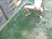 Preview 6 of exxxtra small tiny milf extreme pee pissing outdoor outside very sexy pov