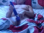 Preview 2 of Getting an orgasm with my wand and filming it for you