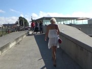 Preview 1 of Public masturbation in the telecabin. A real orgasm.