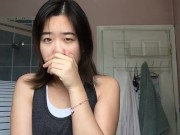 Preview 1 of Asian Girl Wets Her Shorts