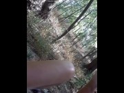 Preview 4 of Milf fucked in woods in public