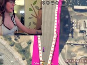 Preview 1 of Rear-view Mirror Blowjob & GTA V Sexy Satyrday Live Show!