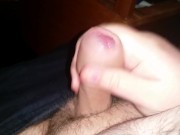 Preview 6 of Chubby guy wanking and cumming on camera. Close up.