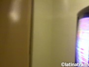 Preview 5 of T-girl Nikki Montero in Mexico mirror selfie masturbation with trannies