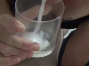 Preview 2 of oral creampie compilation. big homemade loads for the queen of cum