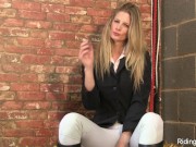 Preview 6 of Stable girl Rebecca smokes and strips