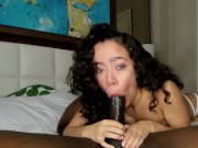 Preview 3 of TINY CURLY HAIRED GIRL GETS 1ST MASSIVE BBC