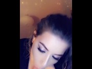 Preview 1 of Amelia Skye sucks and fucks doggy on Snapchat