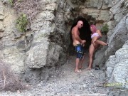 Preview 3 of SinsLife - Couple Have Public Sex at the Beach!