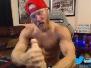 Preview 4 of LIVE Muscle Jock Jerk Off Instruction on Chaturbate Twitter @jarednation69