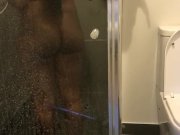 Preview 4 of Perving on Princess Amanie in Shower | Big Wet Busty Teen Booty | Quick Spy