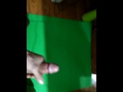 Preview 2 of Big Cumshot! All Over My Yoga Mat!