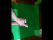 Preview 3 of Big Cumshot! All Over My Yoga Mat!