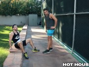 Preview 1 of HotHouse My Running Buddy Made Me Cum Outside TWICE