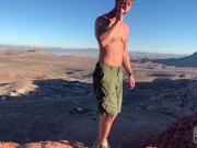 Preview 4 of Outdoor Fucking, Sucking and smoking in Red Rock Canyon mountains