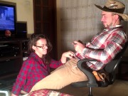 Preview 1 of Home amateur video blowjob RDR2 cosplay